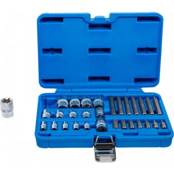   BGS technic Set biţi şi chei tubulare | Profil E / Profil T (pentru Torx) | 30 piese (BGS 5025)