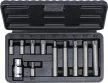 BGS DIY Set biţi | Antrenare hexagon exterior 10 mm (3/8") | dantură interioară multiplă (pentru XZN) | 11 piese (BGS 5030)