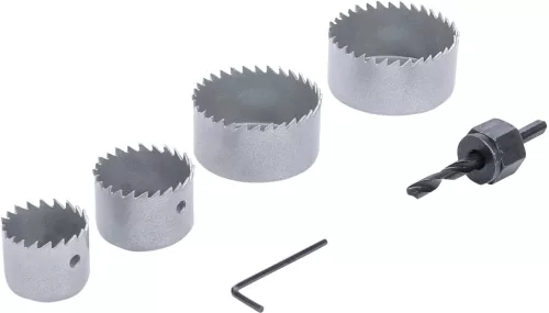 BGS DIY Set coroane de tăiere | Ø 32 - 54 mm | Adâncime 24 mm | 6 piese (BGS 50310)