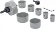 BGS DIY Set carote de tăiere Ø 19 - 64 mm, adâncime 24 mm, 11 piese (BGS 50315)