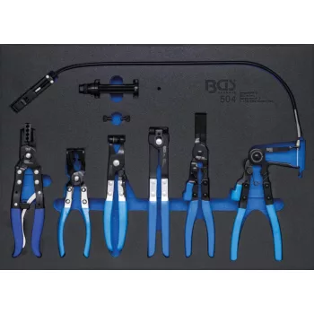   BGS technic Set cleşti coliere metalice de furtun, 7 piese | Suport organizator pentru cărucior 3/3 (BGS 504)