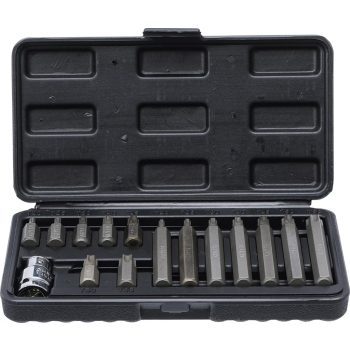   BGS DIY Set biţi | Antrenare hexagon exterior 10 mm (3/8") | Profil T (pentru Torx) | 15 piese (BGS 5040)