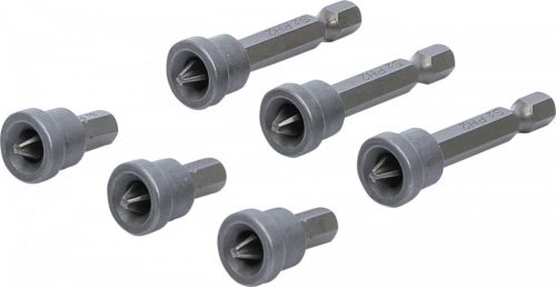 BGS DIY Set biţi cu opritor pe adâncime | pentru plăci din gips-carton | antrenare hexagon exterior 6,3 mm (1/4") | crestătură în cruce PH2 | 6 piese (BGS 50406)