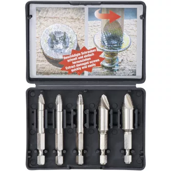   BGS DIY Set extractoare șuruburi | #0 - #3 | 5 piese (BGS 50410)