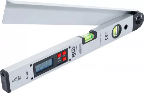 BGS technic Nivela cu raportor digital cu LCD de la 0- 220 grade, 450 mm (BGS 50440)