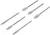 BGS DIY Set burghie-freză plate | 10 - 25 mm | 6 piese (BGS 50796)