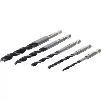   BGS DIY Set burghie pentru lemn | 4 - 10 mm | Hexagon | 5 piese (BGS 50799)