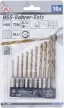 BGS DIY Set burghie HSS | titan-nitrurat | 1,5 - 6 mm | 10 piese (BGS 50801)