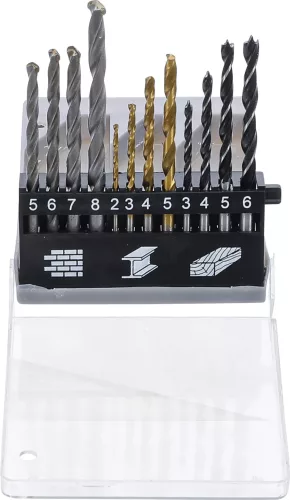 BGS DIY Set burghie combinate | 2 - 8 mm | 12 piese (BGS 50812)