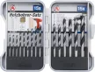 BGS DIY Set burghie pentru lemn | 3 - 10 mm | 15 piese (BGS 50817)