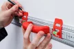 BGS DIY Riglă de tăiere şi trasare | cu mâner şi nivelă cu bulă | 750 mm (BGS 50866)