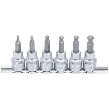   BGS technic Set biţi | 10 mm (3/8") | Imbus cu cap sferic 3 - 8 mm | 6 piese (BGS 5109)
