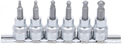 BGS technic Set biţi | 10 mm (3/8") | Imbus cu cap sferic 3 - 8 mm | 6 piese (BGS 5109)