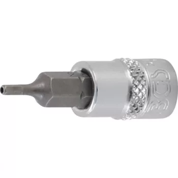   BGS technic Bit | Antrenare pătrat interior 6,3 mm (1/4") | Inbus cu alezaj 2 mm (BGS 5156-2)