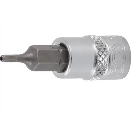 BGS technic Bit | Antrenare pătrat interior 6,3 mm (1/4") | Inbus cu alezaj 2 mm (BGS 5156-2)