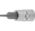 BGS technic Bit | Antrenare pătrat interior 6,3 mm (1/4") | Inbus cu alezaj 2 mm (BGS 5156-2)