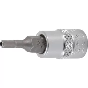   BGS technic Bit | Antrenare pătrat interior 6,3 mm (1/4") | Inbus cu alezaj 3 mm (BGS 5156-3)