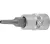 BGS technic Bit | Antrenare pătrat interior 6,3 mm (1/4") | Inbus cu alezaj 3 mm (BGS 5156-3)