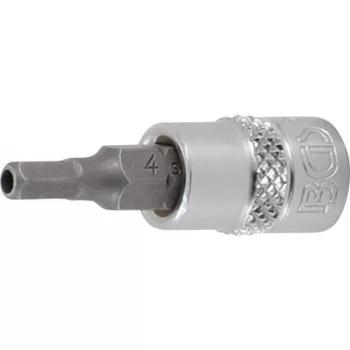   BGS technic Bit | Antrenare pătrat interior 6,3 mm (1/4") | Inbus cu alezaj 4 mm (BGS 5156-4)