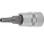 BGS technic Bit | Antrenare pătrat interior 6,3 mm (1/4") | Inbus cu alezaj 4 mm (BGS 5156-4)