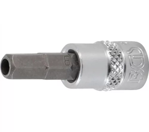 BGS technic Bit| Antrenare pătrat interior 6,3 mm (1/4") | Inbus cu alezaj 6 mm (BGS 5156-6)