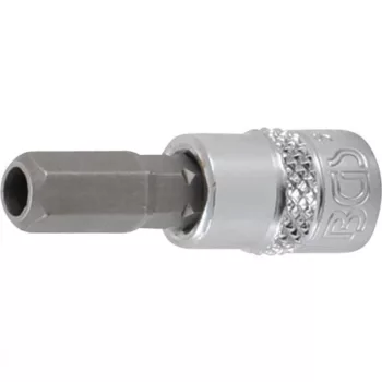   BGS technic Bit| Antrenare pătrat interior 6,3 mm (1/4") | Inbus cu alezaj 7 mm (BGS 5156-7)