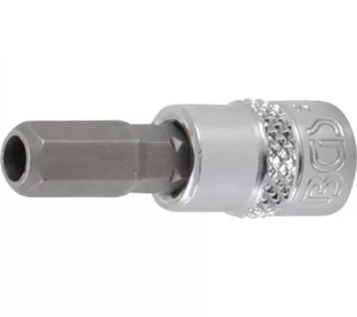 BGS technic Bit| Antrenare pătrat interior 6,3 mm (1/4") | Inbus cu alezaj 7 mm (BGS 5156-7)
