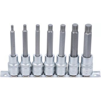   BGS technic Set biţi | 12,5 mm (1/2") | Dantură interioară multiplă (pentru XZN) M5 - M14 | 7 piese (BGS 5175)