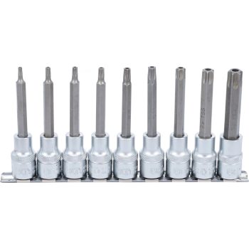   BGS technic Set biţi | 12,5 mm (1/2") | Profil T (pentru Torx) cu gaură | 9 piese (BGS 5178)