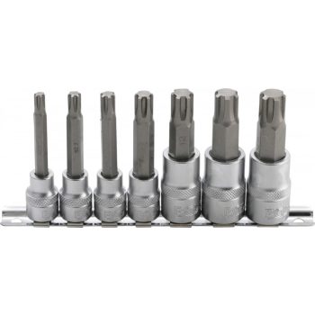   BGS technic Set biţi | 10 mm (3/8") / 12,5 mm (1/2") | Profil pană (pentru RIBE) M6 - M14 | 7 piese (BGS 5185)