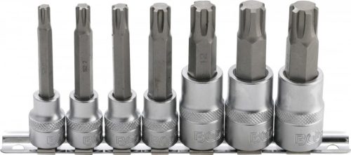 BGS technic Set biţi | 10 mm (3/8") / 12,5 mm (1/2") | Profil pană (pentru RIBE) M6 - M14 | 7 piese (BGS 5185)