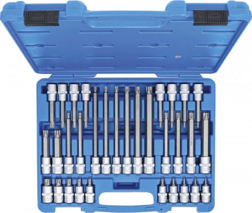 BGS technic Set biţi | Antrenare 12,5 mm (1/2") | Profil TPS (pentru Torx Plus) cu gaură TPS20 - TPS70 | 32 piese (BGS 5191)