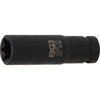   BGS technic Tubulara de impact Profil E20, antrenare 1/2" (BGS 5204-20)