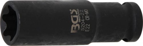 BGS technic Tubulara de impact Profil E22, antrenare 1/2" (BGS 5204-22)