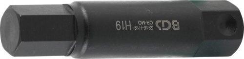 BGS technic Bit | Lungime 100 mm | Antrenare 6 colțuri exterior 22 mm | Imbus 19 mm (BGS 5246-H19)