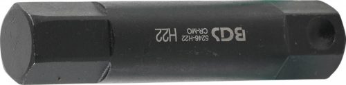 BGS technic Bit | Lungime 100 mm | Antrenare 6 colțuri exterior 22 mm | Imbus 22 mm (BGS 5246-H22)