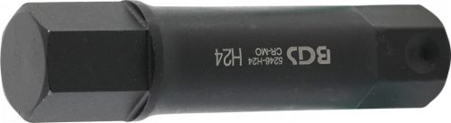 BGS technic Bit | Lungime 100 mm | Antrenare 6 colțuri exterior 22 mm | Imbus 24 mm (BGS 5246-H24)