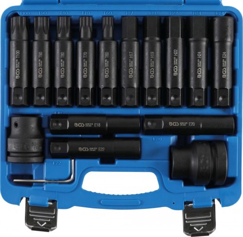 BGS technic Set biţi autocamion | 20 mm (3/4") + 25 mm (1") | 16 piese (BGS 5246)