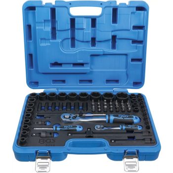   BGS technic Set chei tubulare de impact hexagonale | 6,3 mm (1/4") + 12,5 mm (1/2") | 69 piese (BGS 5255)