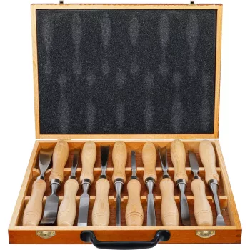 BGS technic Set dălţi pentru lemn | 12 piese (BGS 52712)