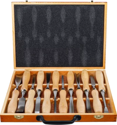 BGS technic Set dălţi pentru lemn | 12 piese (BGS 52712)