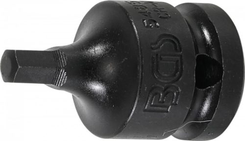 BGS technic Bit Imbus de impact 6 mm, lungime 42mm, antrenare cu tubulara 1/2” (BGS 5485-6)
