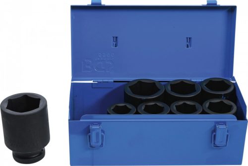 BGS technic Set chei tubulare de impact cu protecţie 6 colțuri, lungă | 25 mm (1") | 27 - 50 mm | 8 piese (BGS 5500)