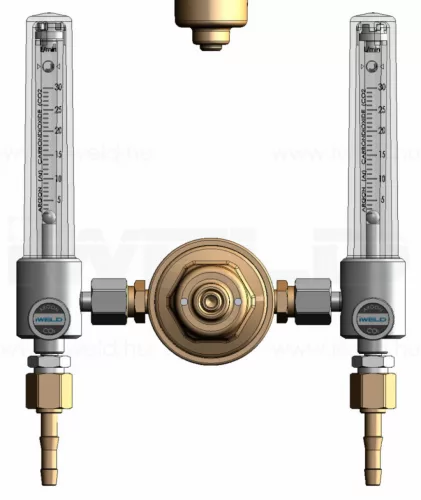 IWELD DYNALINE Twin Rotary rețea presiune reductor 30l / min (5DNL2ROTAREG)