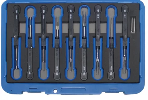 BGS technic Set demontat terminale din prize si cuple electrice pentru VAG+Porsche, 11 piese (BGS 60120)