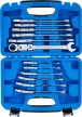 BGS technic Set chei fixe cu inel clichet dublu arrticulat | articulate | 8 - 19 mm | 12 piese (BGS 6180)