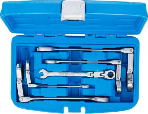 BGS technic Set chei fixe cu inel clichet dublu arrticulat | articulate | 8 - 19 mm | 5 piese (BGS 6181)