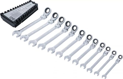 BGS technic Set chei combinate cu clichet | articulate | 8 - 19 mm | 12 piese (BGS 6546)