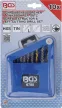 BGS technic Set Extractoare de șuruburi şi burghie stânga | HSS | titan-nitrurat | 2 - 7,5 mm | 10 piese (BGS 6780)
