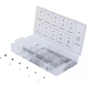 BGS technic Sortiment bile din oţel | 470 piese (BGS 6853)